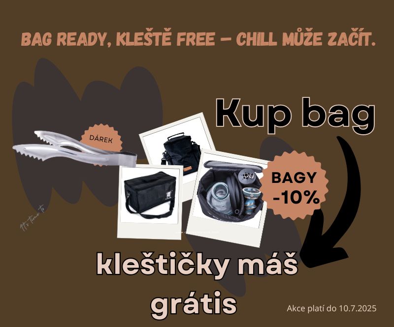 Akce -10% na bagy a kleště jako dárek zdarma