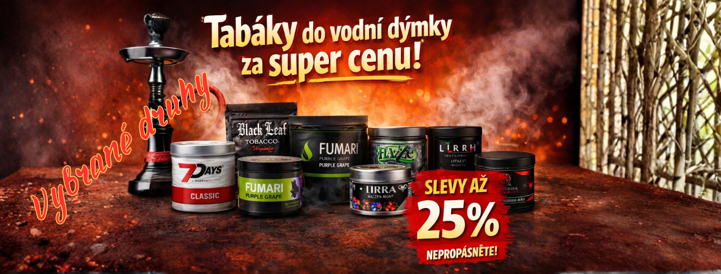 Akce-až 25% sleva na tabáky