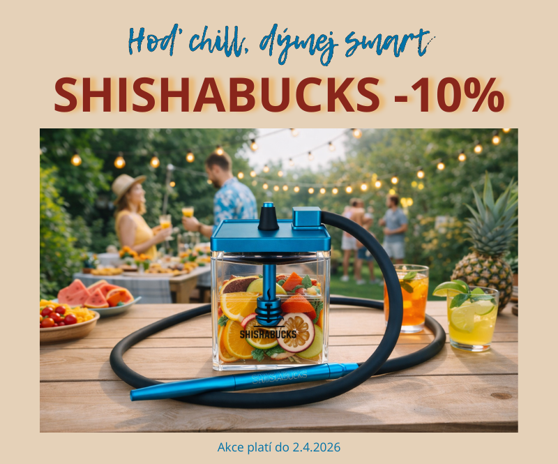 Akce-15%sleva na vodní dýmky Shishabucks