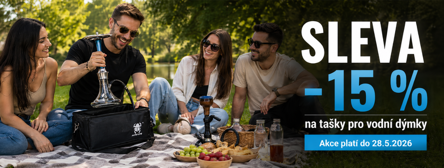 Akce - 15 sleva na tašky pro vodní dýmky