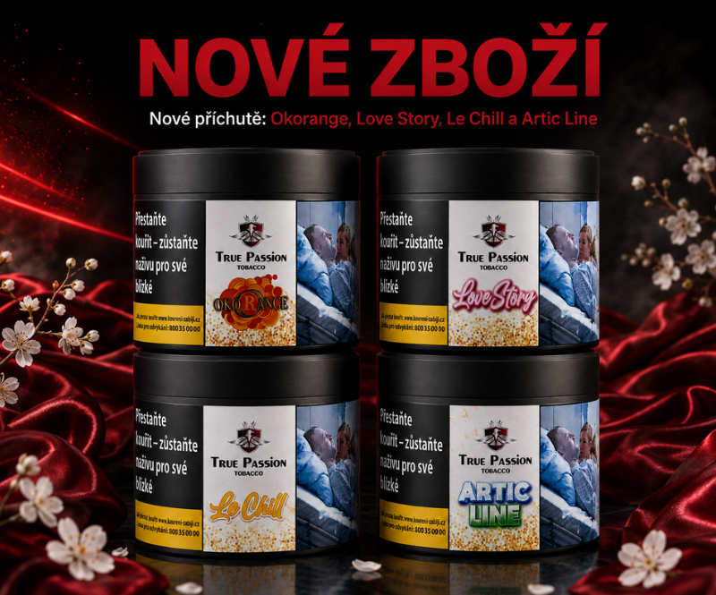 Nové tabáky do vodní dýmky True Passion