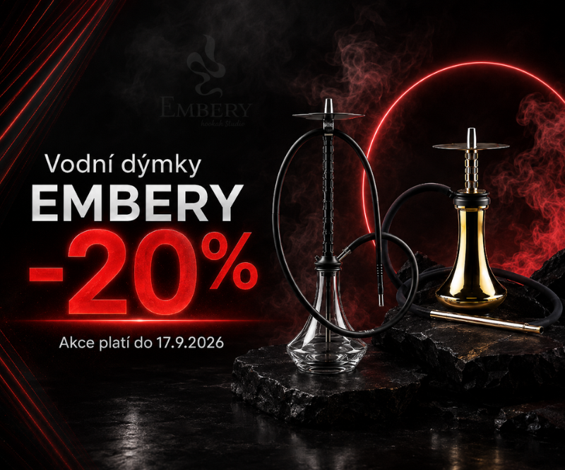 Akce-20% sleva na vodní dýmky Embery