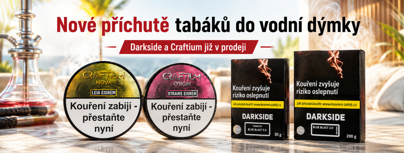 Nové příchutě tabáků Darkside a Craftium