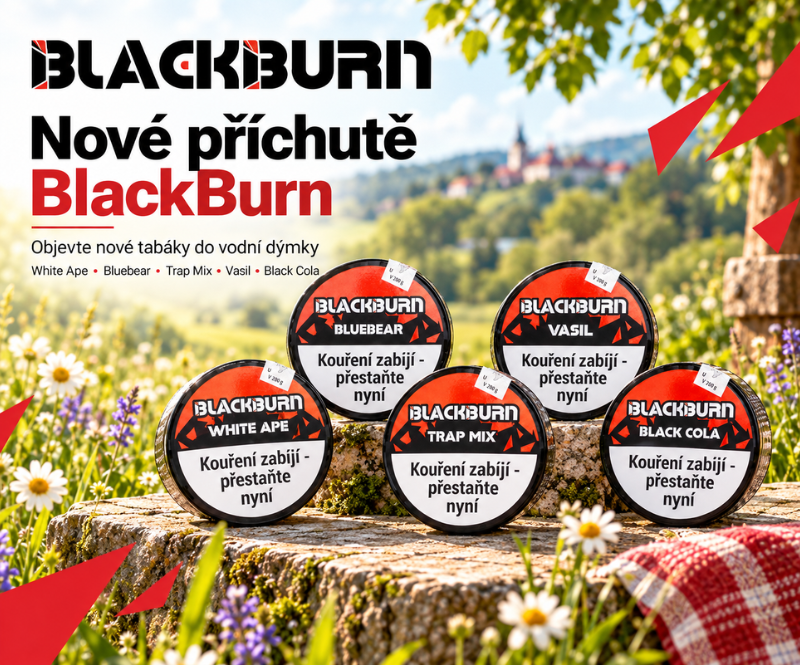 Nové příchutě tabáků BlackBurn