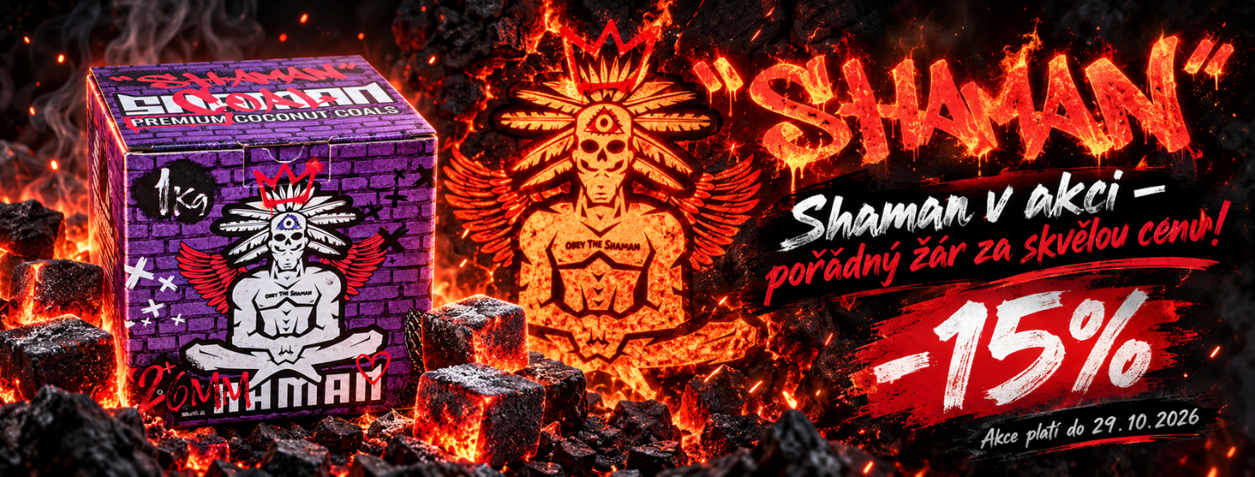 Akce - 15% sleva na uhlíky Shaman