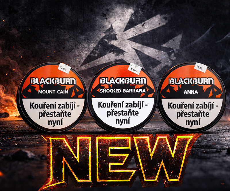 Nové příchutě tabáku Black Burn