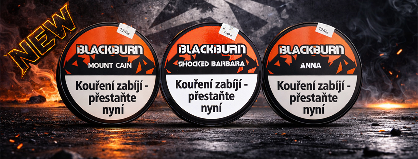 Nové příchutě tabáku Black Burn