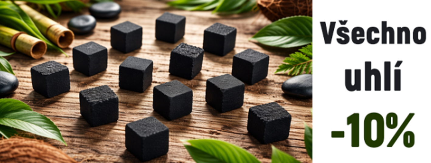 Akce-10% sleva na uhlíky do vodní dýmky