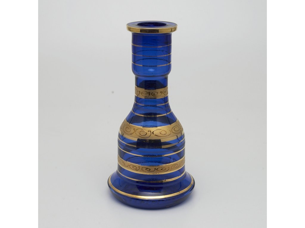 Váza pro vodní dýmky Top Mark Fateh Gold 30 cm modrá
