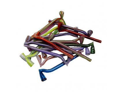 Skleněnka barevná Buřt 9 cm