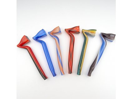 Skleněnka barevná Hokejky 10 cm