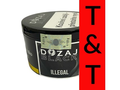 Tabák Dozaj Black Illegal 125 g