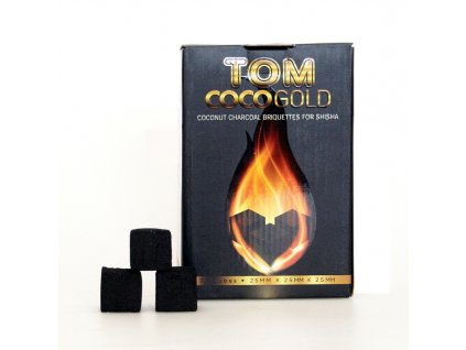 Uhlíky do vodní dýmky Tom Coco 1 kg Gold