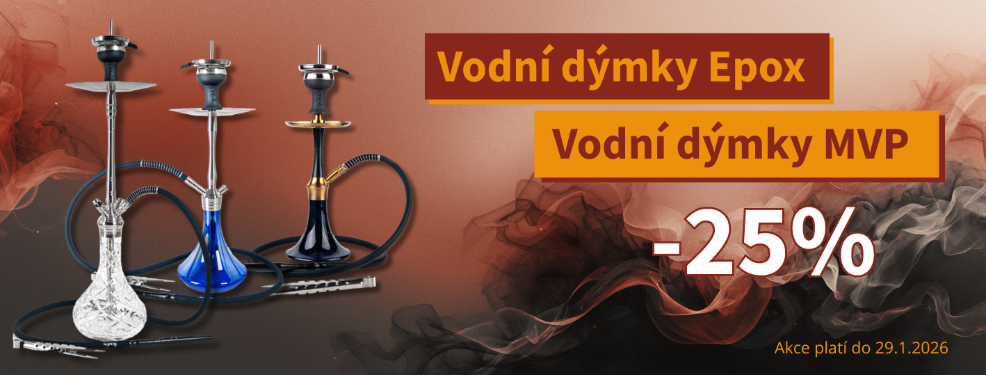 Akce-10% sleva na vodní dýmky Epox a MVP