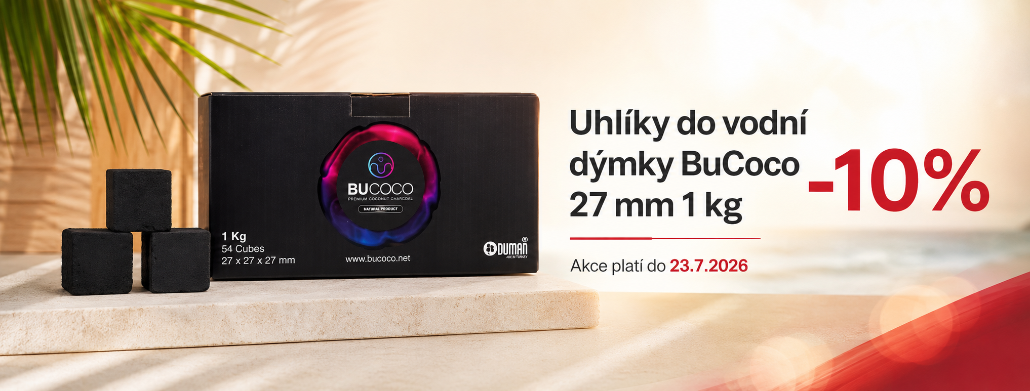 Akce - 10% sleva na uhlíky Bucoco