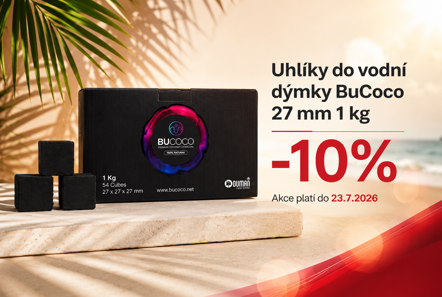 Akce - 10% sleva na uhlíky Bucoco