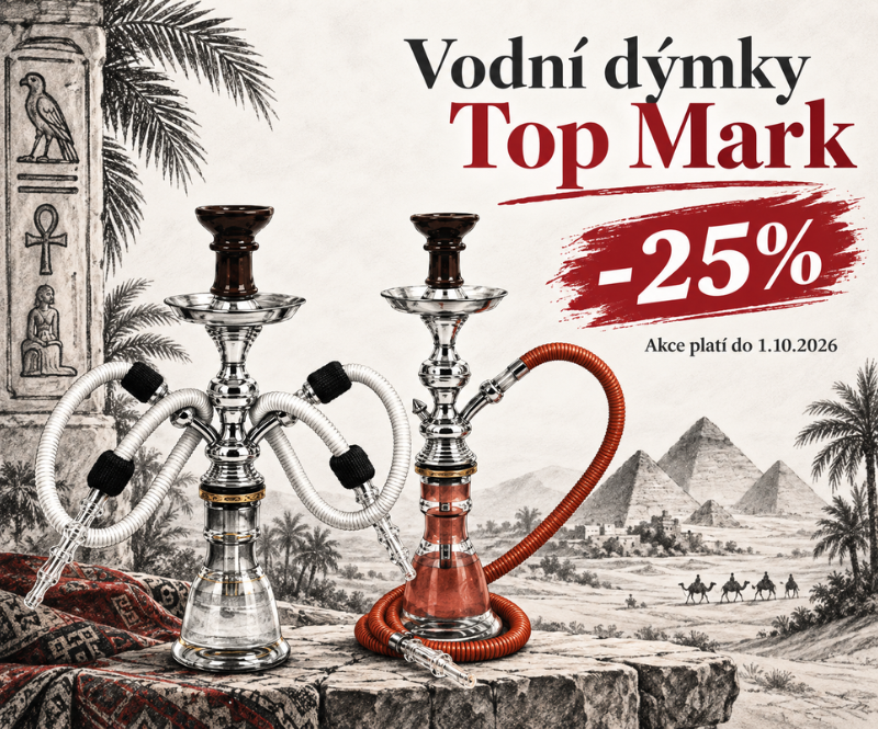 Akce-25% sleva na vodní dýmky Top Mark