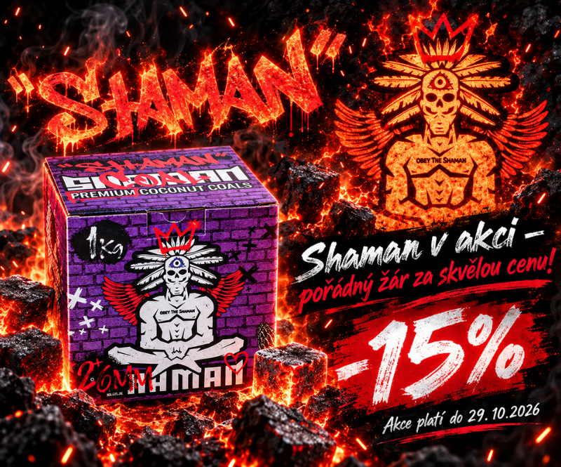 Akce - 15% sleva na uhlíky Shaman