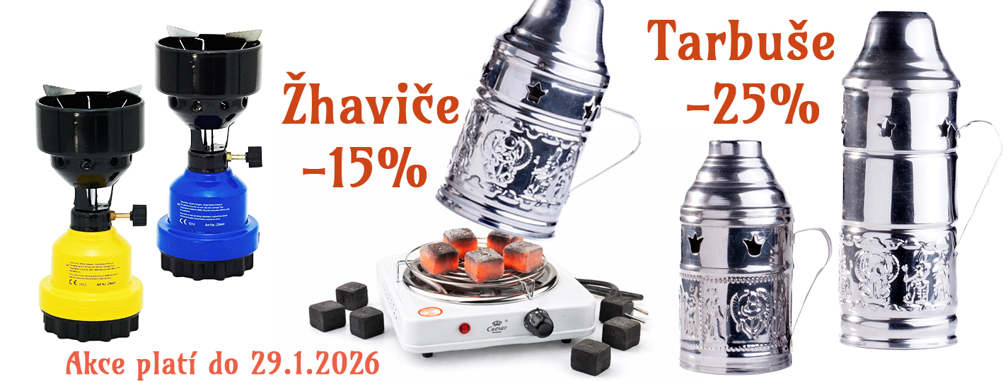 Akce-25% sleva na tarbuše Top Mark a -15% žhaviče