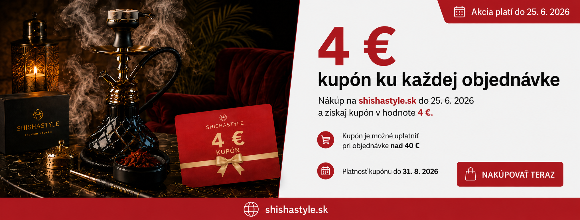 4€ kupon ke každé objednávce
