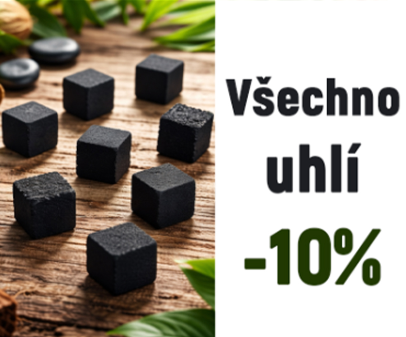 Akce-10% sleva na uhlíky do vodní dýmky