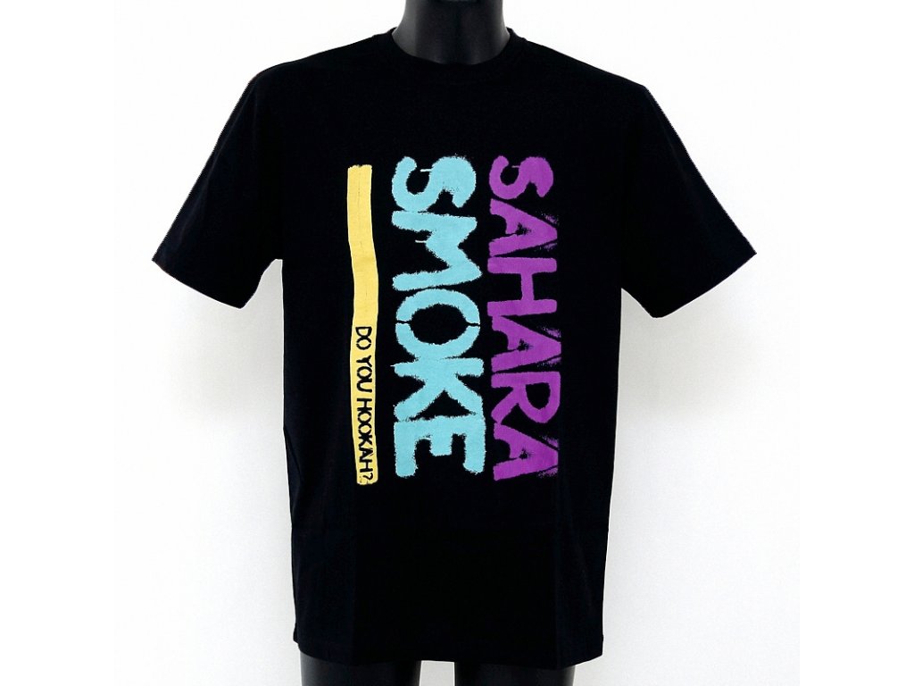Tričko Sahara Smoke Skater krátký rukáv L čierna