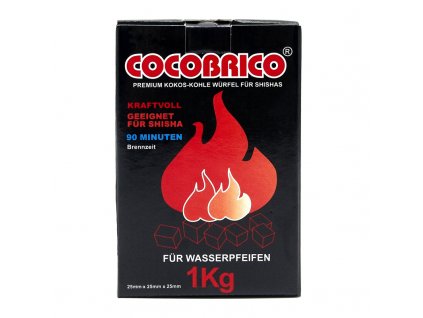 Uhlíky do vodnej fajky CoCoBrico 1 kg