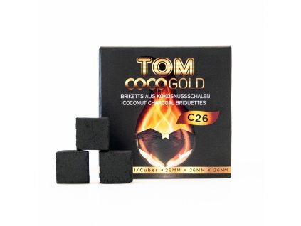 Uhlíky k vodnej fajke Tom Coco 1 kg C26 Gold