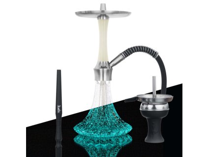 Vodná fajka Aladin Epox 360 Silver Blue Glow Pattern