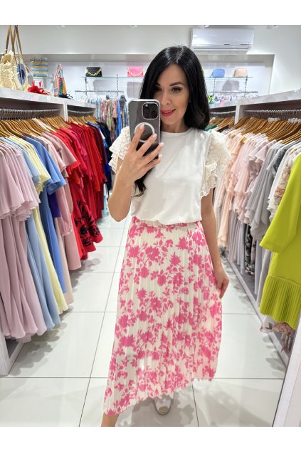 Midi sukňa 5676 (Veľkosť ONESIZE)