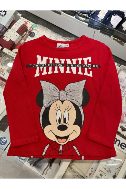 Tričko s dlhým rukávom Minnie Mouse 607-33 (Veľkosť 104)