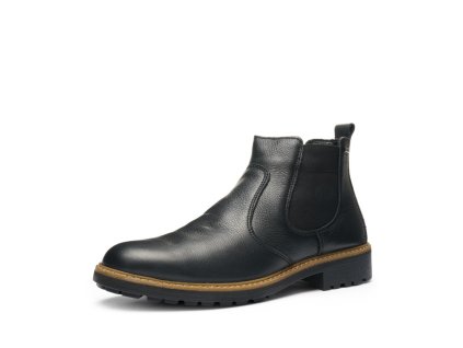 ARA pánské kotníkové boty chelsea se zateplením a Gore-tex membránou kožené černé | 11-24715-01 Frederik