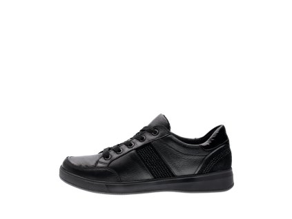 ARA dámské tenisky s ozdobnými kamínky kožené černé | 12-34430-01