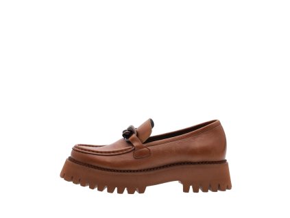 ARA dámské mokasíny na hrubé podešvi kožené hnědé | 12-56722-09 Amsterdam