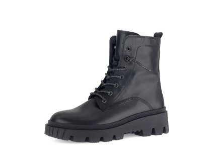 GABOR dámské kotníkové boty kožené černé | 71.821.37