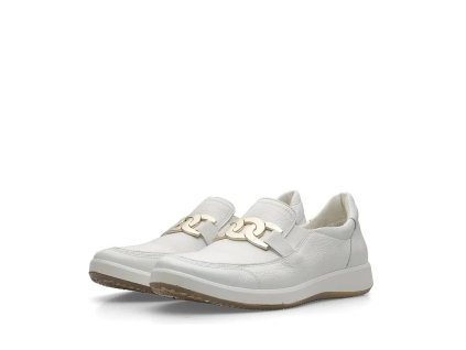 ARA dámské mokasíny se sponou kožené bílé | 12-23911-04/9