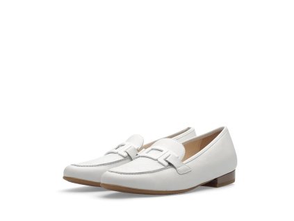 ARA dámské mokasíny se sponou kožené bílé | 12-31200-04