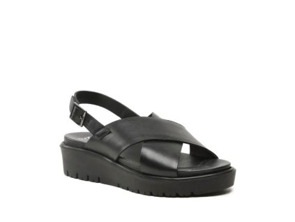 ARA dámské sandály s překříženými pásky kožené černé | 12-33516-01