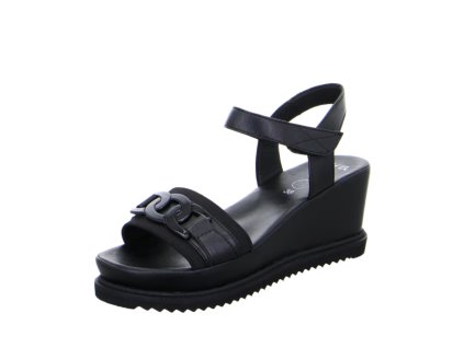 ARA dámské sandály na klínku kožené černé  | 12-51102-01 Parma
