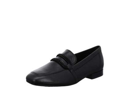 ARA dámské mokasíny se sponou kožené černé  | 12-51206-01