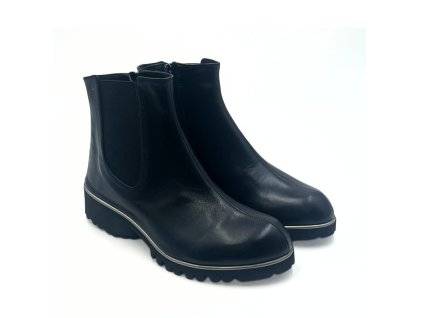 THIERRY RABOTIN dámské kotníkové chelsea boty kožené černé | RS13S0040T706319005