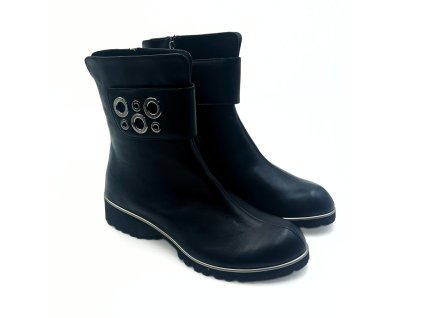 THIERRY RABOTIN dámské kotníkové boty kožené černé | RS13S0030T706499005