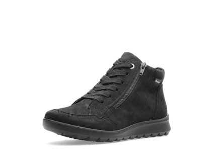 ARA dámské širší kotníkové boty s bočním zipem a Gore-Tex membránou černé | 12-40416-01 Toronto