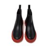 CAMPER pánské Kotníkové boty boty chelsea s červenou podešví kožené černé  | K300534-003