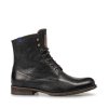 FLORIS VAN BOMMEL pánské kotníkové boty kožené černé s vyteplením | SFM-80011-10-07