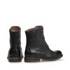 FLORIS VAN BOMMEL pánské kotníkové boty kožené černé s vyteplením | SFM-80011-10-07