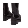 WONDERS dámské kozačky na nižším podpatku kožené černé | D-1420 NEGRO