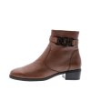 ARA dámské kotníkové boty na podpatku se sponou kožené hnědé | 12-31803-08 Graz