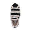 INUIKII dámské tenisky zateplené kožené černé | SHEARLING LOW VELCRO BLACK