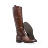 GABOR dámské kozačky kožené hnědé - šíře S | 71.648.24